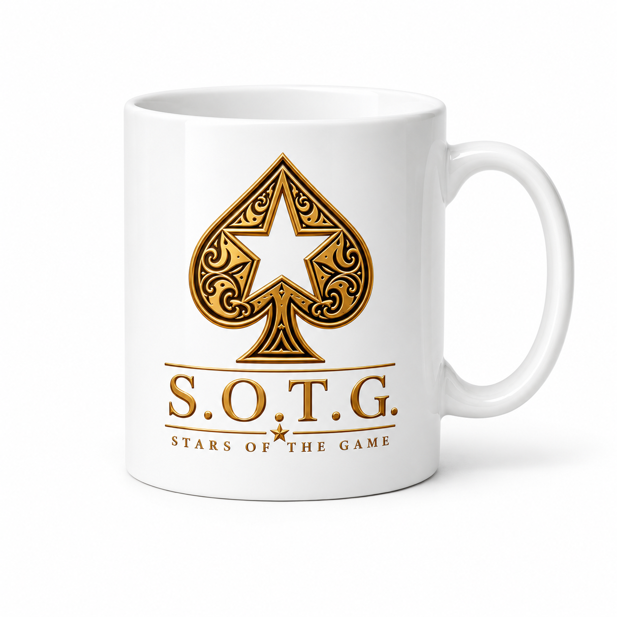 Stars of the Game Signature Mug Collection — Black, White & Gold