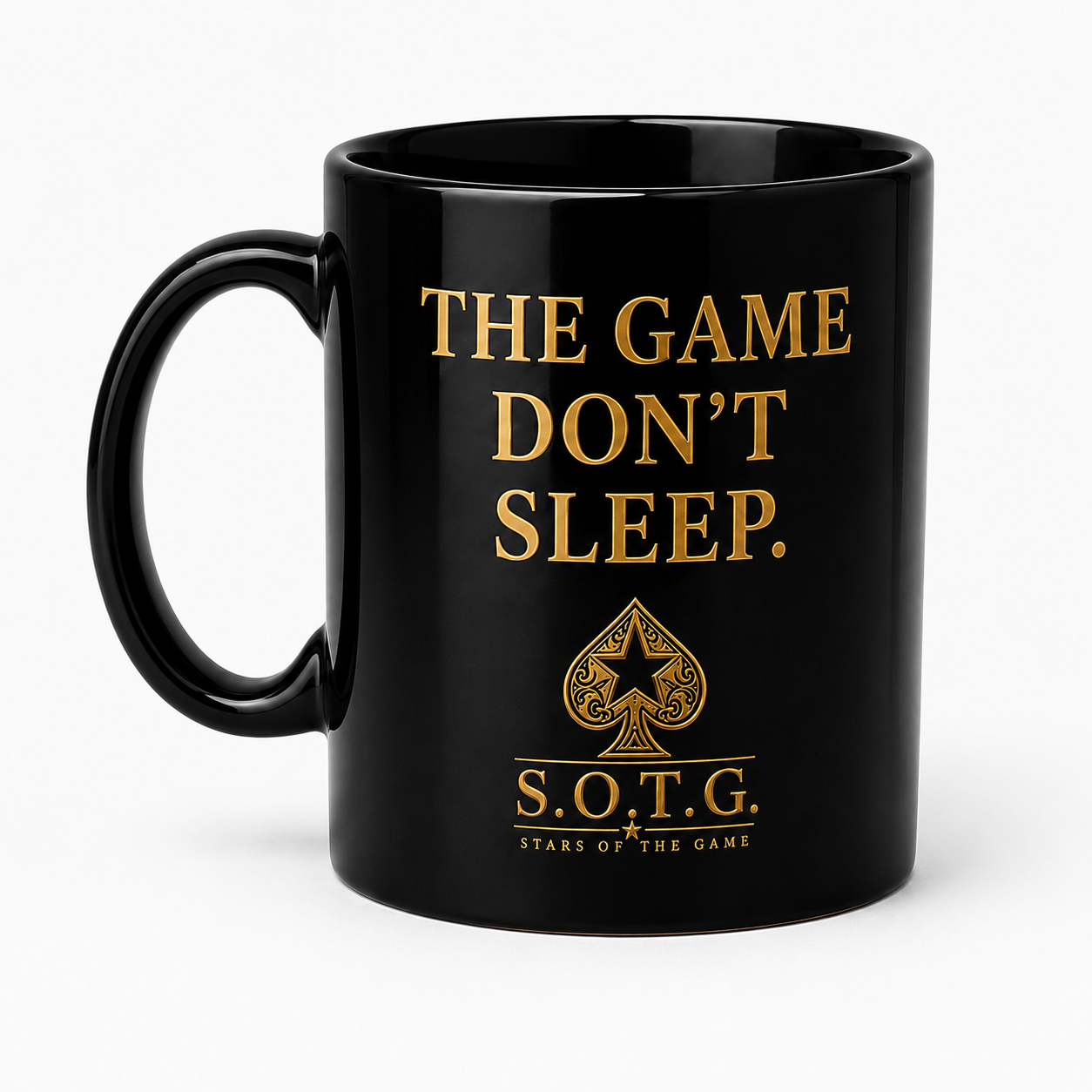 Stars of the Game Signature Mug Collection — Black, White & Gold