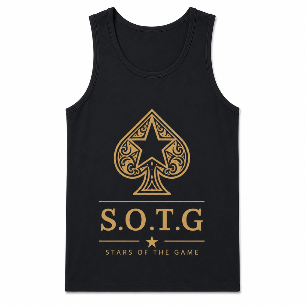 Stars of the Game Signature Tank Top — Black & White