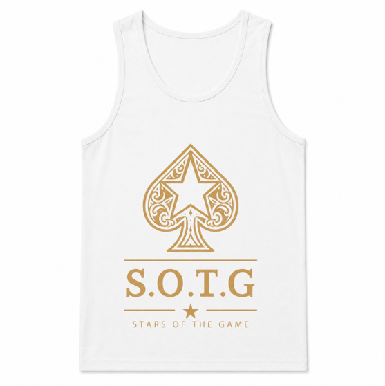 Stars of the Game Signature Tank Top — Black & White
